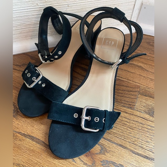Suede ankle strap sandals - Picture 1 of 3